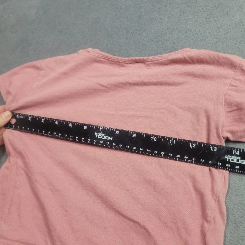Kids Dusty Rose Pink Short Sleeve Cotton‎ Crew Neck T-Shirt Basic Tee d8011